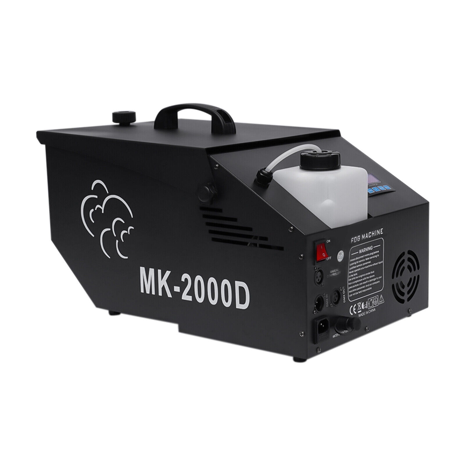 TOOL1SHOoo Low-Lying Smoke Machine DMX Fog Machine Stage Fogger 1200W with Wireless Remote