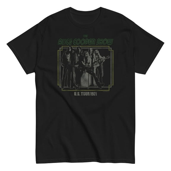 Alice Cooper - 1971 US Tour Unisex T-Shirt - Black - Small