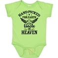 thumbnail image 3 of Inktastic Handpicked for Earth by My Uncle in Heaven with Angel Wings Boys or Girls Baby Bodysuit, 3 of 5