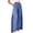 Blue, variant on Wide Leg Pants Woman Spring Summer High Waisted Loose Fit Cross Layered Casual Beach Pants with Pockets