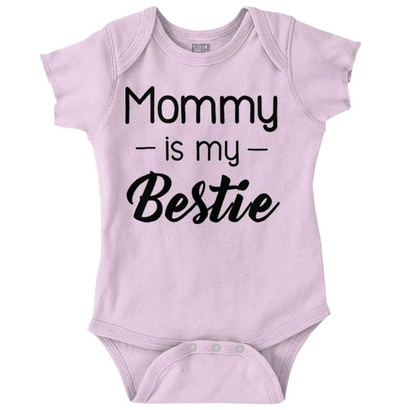 Mommy is my Bestie Mothers Day BFF Bodysuit Jumper Girls Infant Baby Brisco Brands 12M