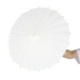 thumbnail image 4 of Decoración de paraguas de papel, paraguas de papel de bricolaje de color blanco clásico, paraguas de papel decorativo, meticulosamente diseñado, 4 of 12