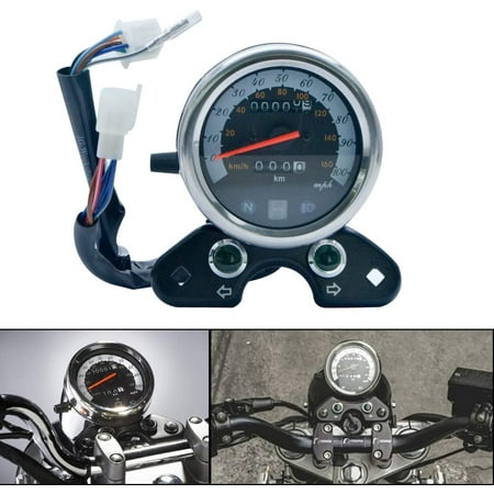 Riloer 3 In 1 Motorbike Speedometer - Tachometer & Odometer