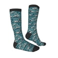 thumbnail image 4 of Lsque Modern Excavator Printed Crew Socks Men's Women's LightWeight Thin Casual Calf Socks ,Knee High Socks,Cotton Socks, 4 of 9