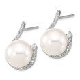 thumbnail image 3 of Majestik Pearl  Cubic Zirconia Earring Necklace Set, 3 of 5