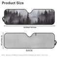 thumbnail image 5 of HUIACONG Black Forest Windshield Sun Shade, Car Sun Shade for Rubicon Sahara TJ JK JKU 2 Door & 4 Door, UV Rays Blocker Sun Visor Shade Keep Vehicle Cool,Black, 5 of 6