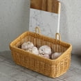 thumbnail image 6 of Figatia Hanging Woven Malleable Material Storage Basket, Handles, 6 of 8