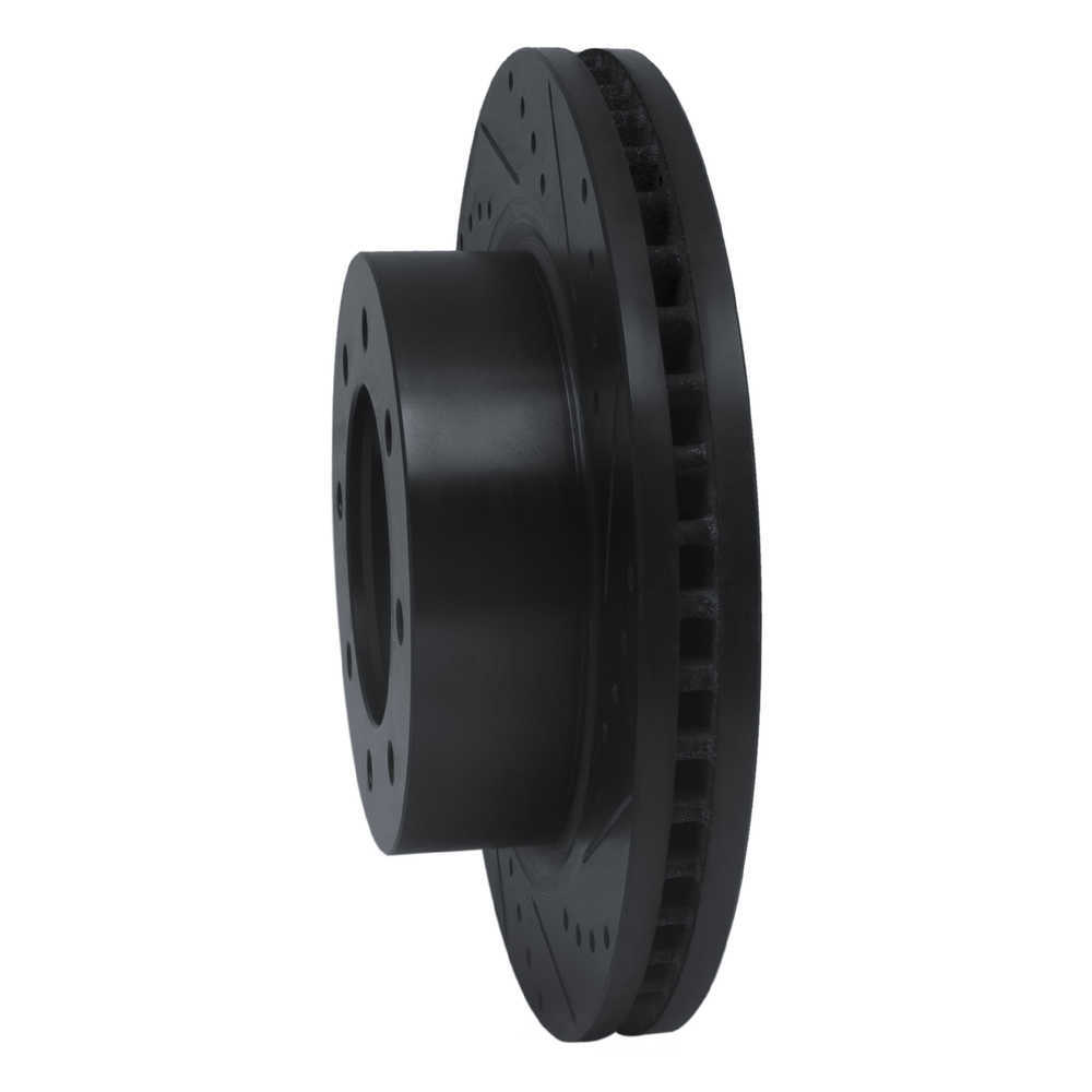 Dynamic Friction Company 633-67102R DFC Brake Rotor - Drilled And Slotted - Black