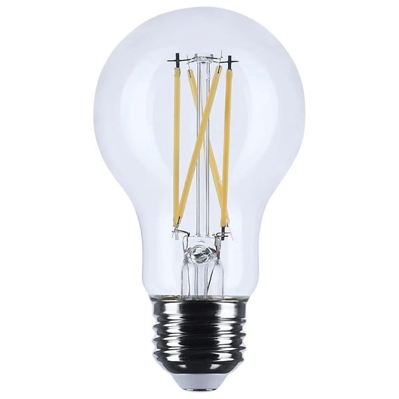 Satco S12468 LED A19 Light Bulbs 5W 120V 3500K E26 Medium Base Dimmable (6 Pack)