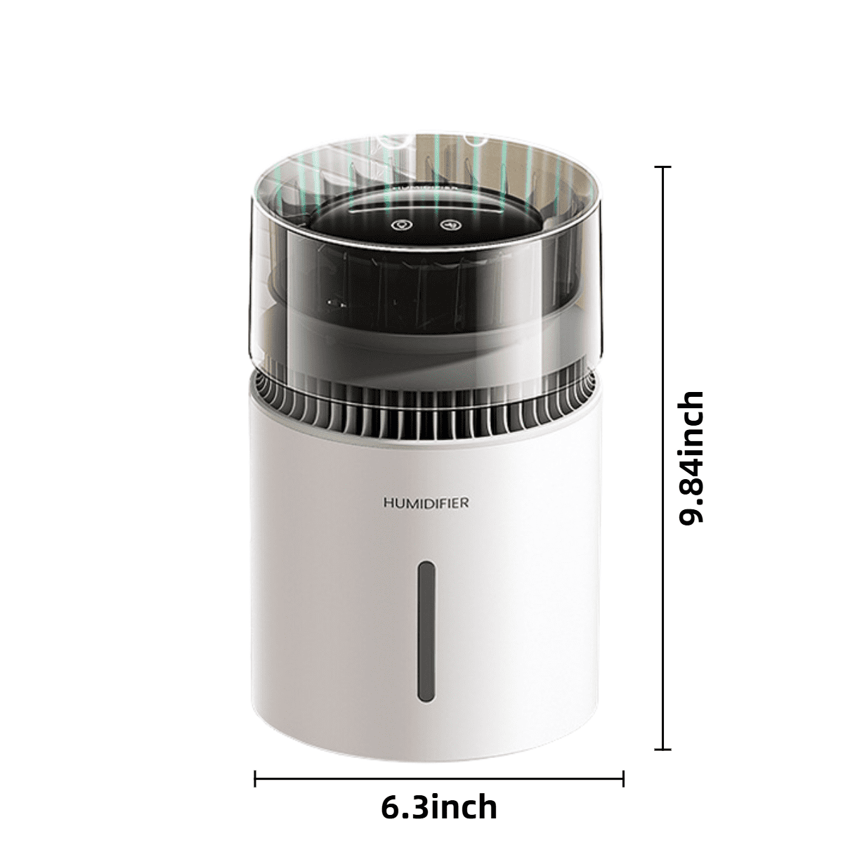 DUANJY 5L Mist-Free Humidifier for Large Room, 215 Sq ft, 24H Long Runtime and Humidity Setting, 36dB Quiet Humidifier with Atmosphere Light for Home, Baby Bedroom, Basic Black