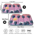 thumbnail image 3 of Kdxio Beach with Palm Trees Print Windshield Sun Shade,UV Rays and Sun Heat Protection,Sunshade for Car Windshield,Car Shade Front Windshield -, 3 of 6