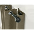 thumbnail image 4 of Thermaplus Blackout Curtain Rod Ball Finial Extendable 48 To 86 in Black, 4 of 4