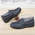 thumbnail image 5 of Men's Casual Loafer Breathe Business Slip On Non-Slip Soft Sole Shoe Comfort Lightweight Driving Travel Walking Flat Gray 6.5 US, 5 of 7