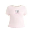thumbnail image 5 of Disney Aristocats Women's Graphic Baby Tee, Sizes XXS-XXL, 5 of 5