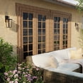 thumbnail image 3 of 1 Light Outdoor Wall Lantern In Minimalist Style-15.5 Inches Tall And 6.25 Inches Wide Capital Lighting 948111Bk, 3 of 7