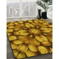 thumbnail image 3 of Ahgly Company Tapis Rond Lavable en Machine Intérieur Transitionnel Acajou Brun, 5 Pieds Rond, 3 of 7