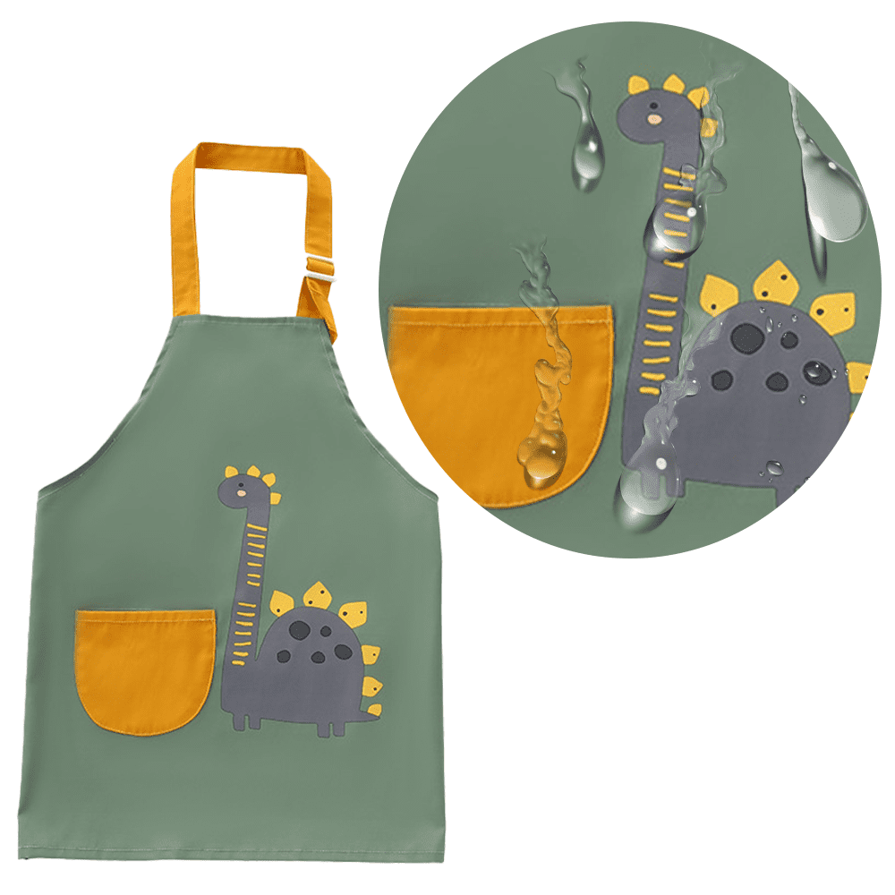 Kids Apron - Kids Chef Hat And Apron - Dinosaur Toddler Apron for Girl –  ToysCentral - Europe