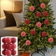 thumbnail image 1 of Adornos de Navidad para árboles, 12 piezas, irrompibles, varios estilos, rojo, 1 of 8