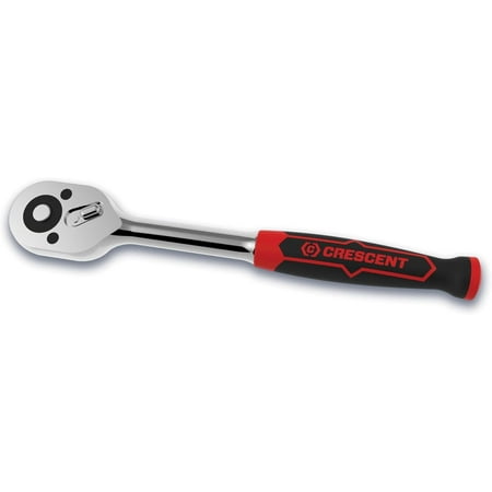 

Crescent 1/4 Drive 72 Tooth Quick Release Dual Material Teardrop Ratchet 8-1/2 - CRW1