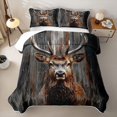 thumbnail image 2 of Castle Fairy Animal Deer Quilt Full for Teens,Vintage Cabin Full Bedspread Sets,Brown Gray, 2 of 7