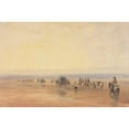 thumbnail image 2 of David Cox 18x13 Black Ornate Wood Framed Double Matted Museum Art Print Titled - Crossing Lancaster Sands (Mid 1830s), 2 of 5