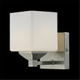 thumbnail image 1 of Z Lite 2104-1V Quube 1 Light Vanity - Brushed Nickel-Matte Opal, 1 of 2