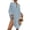 Sky Blue, variant on Bsubseach Fashion Polyester Swiss Dot Button Down Shirt Dress Swimwear Cover-Ups, One Size