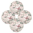 thumbnail image 2 of 15.4inch Round Placemats, DIY Printing Design, Suitable for Kitchen, Table Party Decoration Soft Pink Floral, 2 of 7