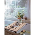 thumbnail image 5 of Hermosa 32" x 13.5" Back Wall-Mount Folding Natural Teak Wood Tub Seat with 3" Slats, 5 of 7