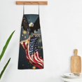 thumbnail image 5 of Zufioo North American Bald Eagle1 Print Tie-up Apron, Unisex Kitchen Apron - Oil-proof, Stain-proof and Waterproof, Suitable for Restaurants and Service Industries-One Size, 5 of 9