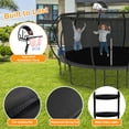 thumbnail image 5 of KOFUN Trampoline with Basketball Hoop, 8FT 10FT 12FT 14FT 15FT 16FT Trampoline with Enclosure, Light, Sprinkler, Anchors Kit, Ladder, Heavy Duty Backyard Trampoline for Kids and Adults, Black, 5 of 9