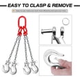 thumbnail image 3 of ABCISI Heavy Duty Slip Hook, Lifting Winch Steel Slip Hook, High Strength Safety Trailer Hook, Load Trailer Clevis Hooks Stainless Transport 1/2 Inch 3000lbsf, 3 of 7