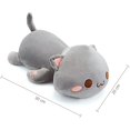 thumbnail image 3 of Almohada de Felpa, Lindo cojín de muñeca de Gato, Juguete Suave de Anime de Dibujos Animados, Almohada para sofá Cama para Dormir, decoración Creativa, Regalo para niñas, niños, cumpleaños, Navidad Rojo Verde, 3 of 5