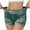 Green, variant on Karight Faux Jeans Shorts for Women Summer Mid Rise Stretchy Denim Shorts Butt Lifting Slimming Ripped Shorts for Curvy Women