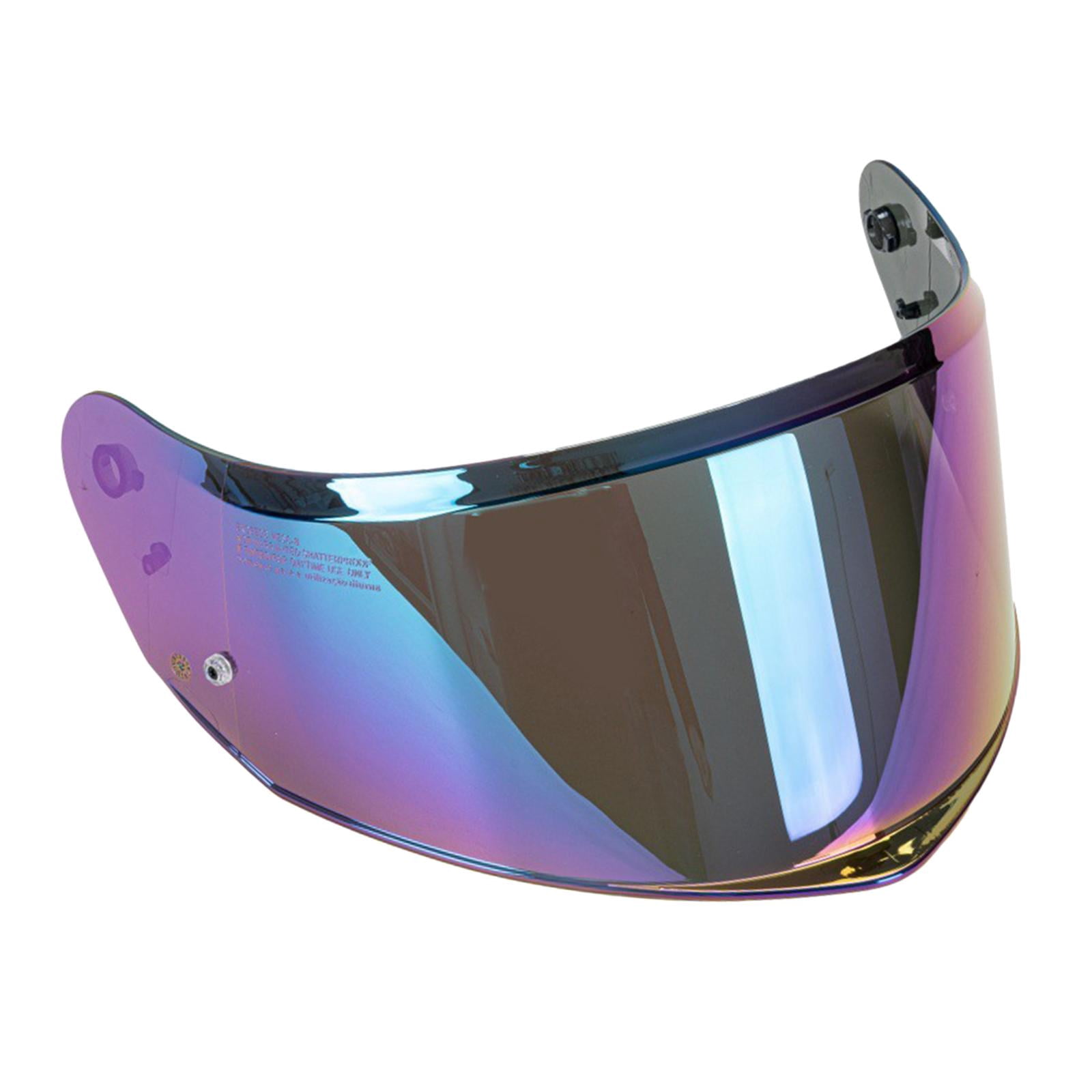 funtasica Full Face Helmet Visor Helmet Anti Scratch PC Easy Installation Replace Part Wind for Ff808 Colorful