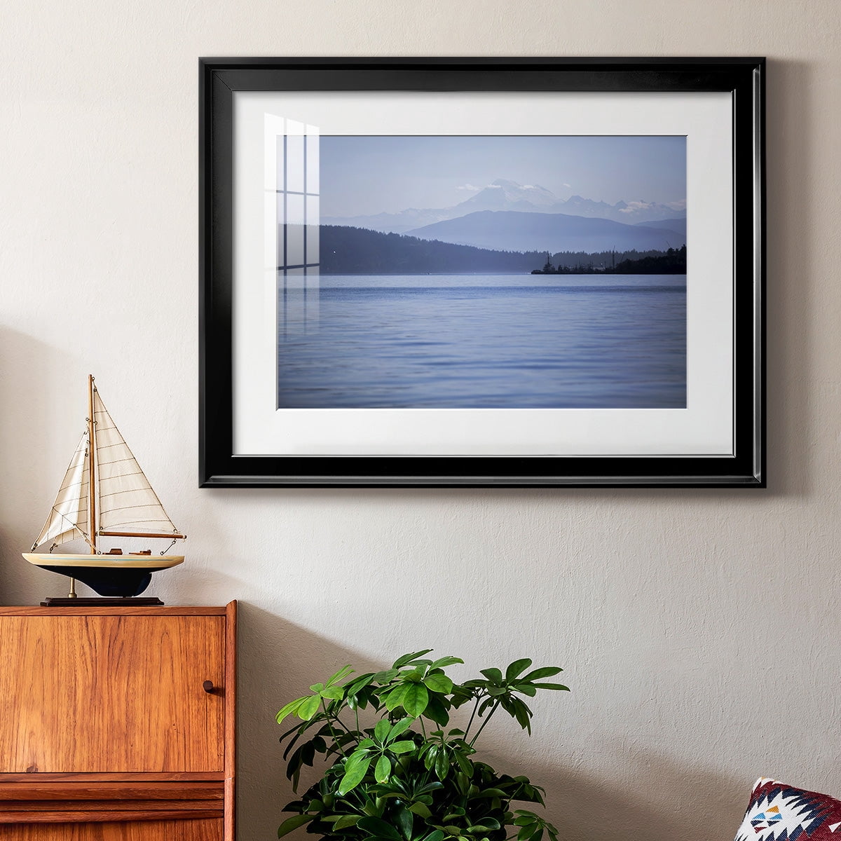 Blue Serenity Premium Framed Print - Ready to Hang
