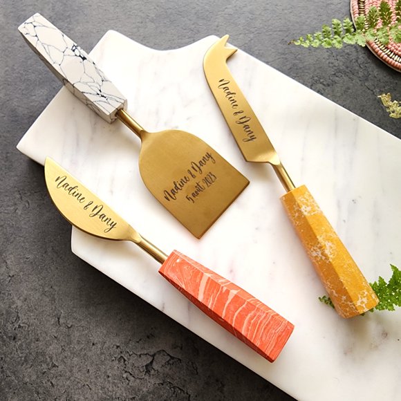 Multi Color Cheese Knife Set - Charcuterie Knives Set- Housewarming Gift - Bridal Shower Gift- Wedding Gift - Christmas Gifts