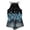 Blue, variant on Womens Halter Tops Back Bow Tie Sleeveless Blouse Casual Loose Fit Keyhole Back Bohemian Print Camisole for Daily Wear Pink XL