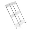 thumbnail image 4 of Bathroom Gap Shelf Bathroom Cosmetics Transparent Storage Rack Multi Layer Bathroom Organizer 3 Layers 37x12x50cm, 4 of 13