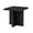 Black, variant on Roundhill Furniture Mchome Square End Table, Nightstand, Black Finish