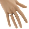 thumbnail image 3 of Ladies Thin 14K Designer Natural 0.7 Ctw Diamond Engagement Ring Band (White Gold Size 8.5), 3 of 3