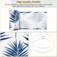 thumbnail image 4 of Coastal Linen Drum Lampshades Palm Coastal Palm Leaves Tropical Foliage Feather Modern 13"x13"x10" Light Shade for Table Lamps Floor Lamps Drum Lamp Shades Lampshade Replacement Assembly Required, 4 of 8