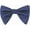 Navy Blue, variant on Men's Pre-Tied Bow Ties Oversized Satin Bow Tie Solid Formal Tuxedo Bowtie Necktie Adjustable Bowties for Wedding Party