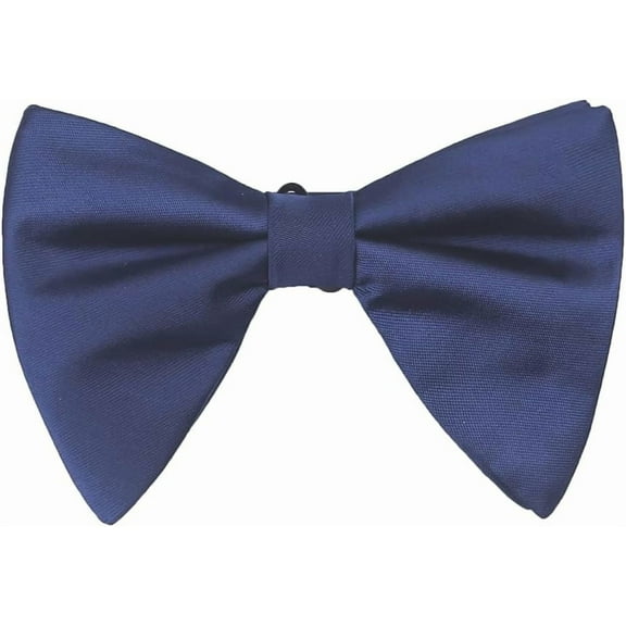 Zhengup Men's Pre-Tied Bow Ties Oversized Satin Bow Tie Solid Formal Tuxedo Bowtie Necktie Adjustable Bowties for Wedding Party