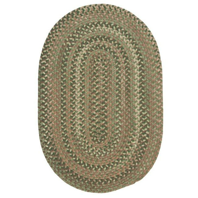 Colonial Mills OH68R108X108 9 ft. Oak Harbour Round Wool Rug, Cabana
