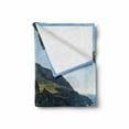 thumbnail image 2 of Big Sur Soft Flannel Fleece Throw Blanket, Summer Landscape Photo of Bixby Creek Bridge on Pacific Coast Highway, Cozy Plush for Indoor and Outdoor Use, 60" x 80", Multicolor, by Ambesonne, 2 of 6