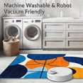 thumbnail image 5 of ODIKA 5'x7' Machine Washable Non-Slip Area Rug, Abstract Geometric Basketball Graphic Modern Boys Room High Traffic Rug, Blue, 147126, 5 of 7