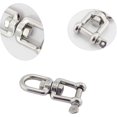 thumbnail image 5 of Grilletes giratorios, cadenas de ancla de amarre, conector giratorio en acero inoxidable 304 para embarcaciones marinas, 6 mm--, 5 of 5