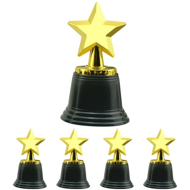 5 Pcs Modèle de Trophée pour Tout-Petits Trophée en Plastique pour Enfants Récompenses de Fête pour Enfants Trophée en Plastique Jouet Trophée Étoile