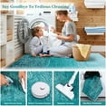 thumbnail image 2 of GlowSol 9'x12' Area Rug Modern Medallion Rug Washable Ombre Area Rug Non-Shedding Stain-Resistant Carpet for Living Room Bedroom, Teal, 2 of 6